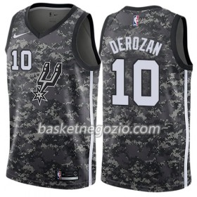 Canotte Uomo San Antonio Spurs DeMar DeRozan 10 Nike City Edition Nero Swingman
